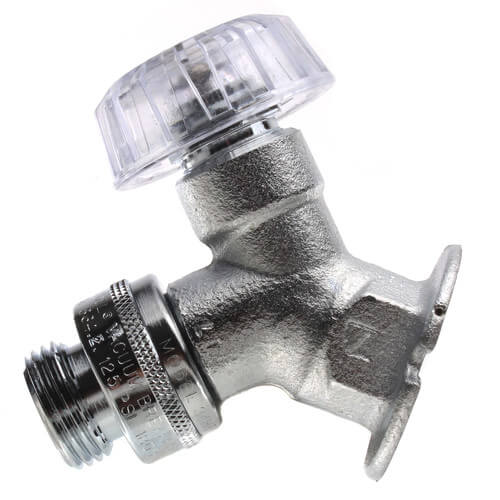 Model 24 1/2" x 3/4" Sweat Inlet Anti-Siphon Mild Climate Wall Faucet w/ Polycarbonate Handle