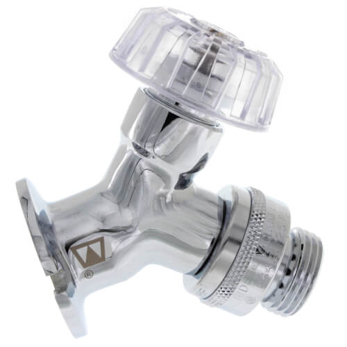 Model 24 1/2" FPT Inlet Anti-Siphon Mild Climate Wall Faucet w/ Polycarbonate Handle (Polished Chrome)