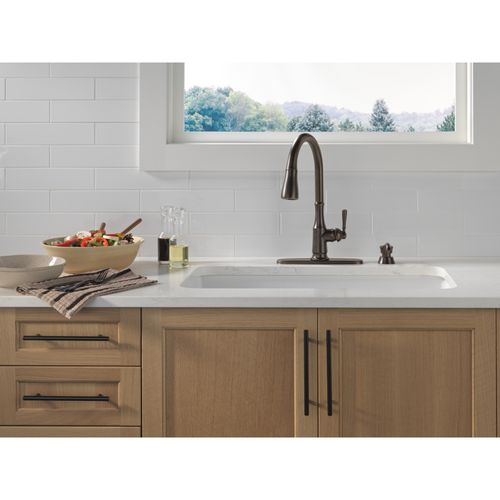 Capertee 1 Handle Pull-down Kitchen Faucet w/ Soap Dispenser & Shieldspray (Venetian Bronze), 19877Z-RBSD-DST 5 Capertee 1 Handle Pull-down Kitchen Faucet w/ Soap Dispenser & Shieldspray (Venetian Bronze), 19877Z-RBSD-DST