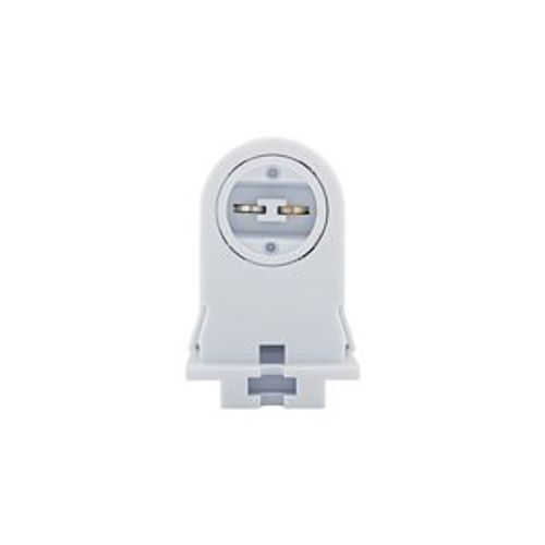 Lampholder, Non-Shunted, T8/T12, Stationary, Recessed, White, Fluorescent Lamp, Thermoset, 600V, 2500W-BOX