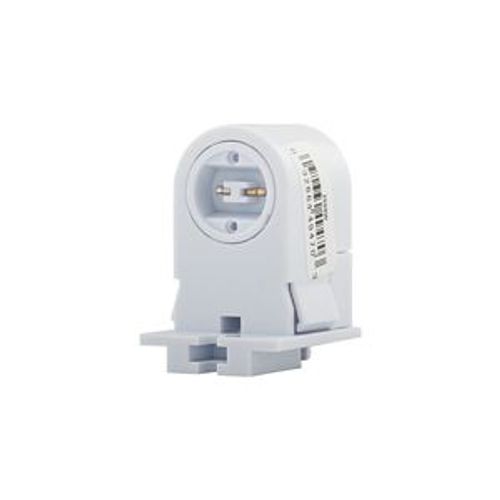 Lampholder, Non-Shunted, T8/T12, Stationary, Recessed, White, Fluorescent Lamp, Thermoset, 600V, 2500W-BOX