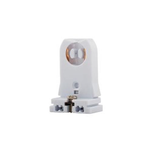 Lampholder, Non-Shunted, T8/T12, White, Fluorescent Lamp, Thermoset, 600V, 660W, Push Wiring, 2509W-BOX