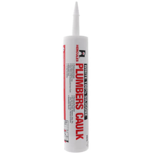 10.1 oz. Cartridge Silicone Plumbers Caulk - White
