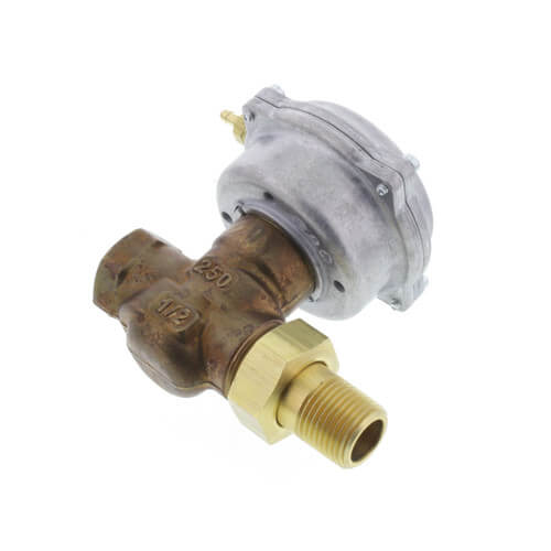 1/2" F x UM 2-Way Normally Open Valve Assembly, 3-8 psi, 1.0 Cv
