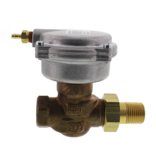 1/2" F x UM 2-Way Normally Open Valve Assembly, 3-8 psi, 1.0 Cv