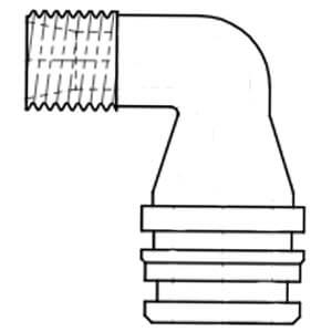 1/4" OD Tube Riser Elbow, 2570-051-000