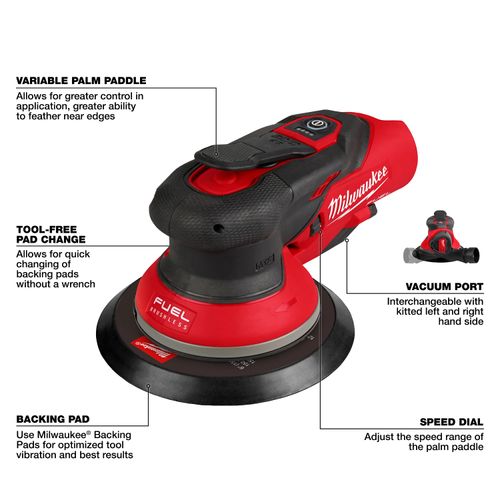 M12 FUEL 6" Random Orbital Sander Kit (3/32") 4 M12 FUEL 6" Random Orbital Sander Kit (3/32")