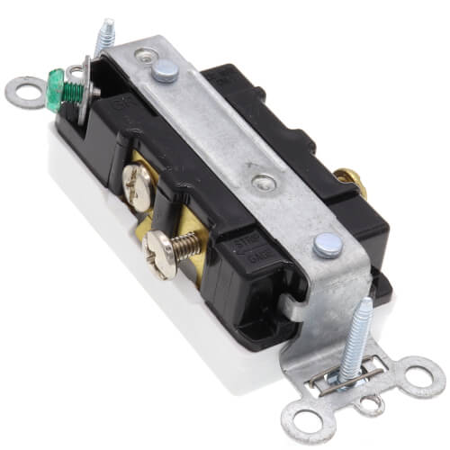 Heavy-Duty Decorator Spec Grade Receptacles w/ Side Wire - 20A White (125V)
