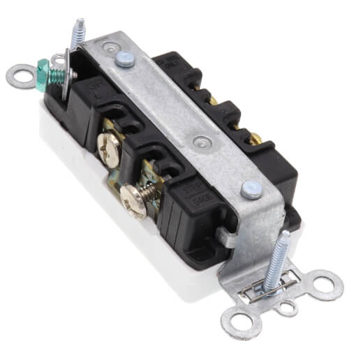 Heavy-Duty Decorator Spec Grade Receptacles w/ Back & Side Wire - 20A White (125V)