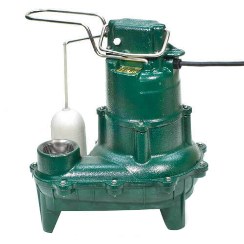 Model D264 Waste-Mate Automatic Cast Iron Sewage Pump - 230 V, 0.4 HP