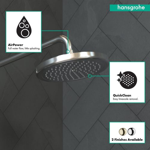 Croma Showerhead 220 1-Jet, 2.5 GPM (Chrome), 26465001 3 Croma Showerhead 220 1-Jet, 2.5 GPM (Chrome), 26465001