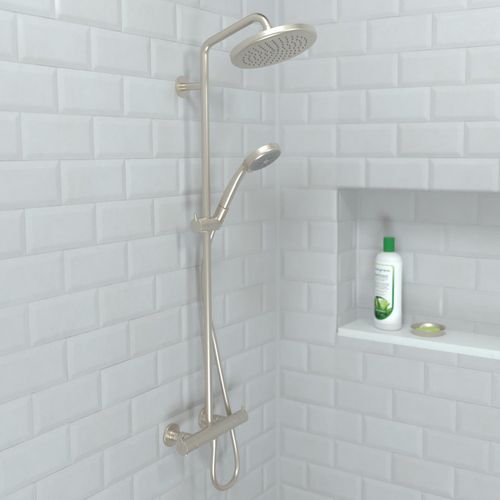Croma Showerhead 220 1-Jet, 2.5 GPM (Brushed Nickel), 26465821 2 Croma Showerhead 220 1-Jet, 2.5 GPM (Brushed Nickel), 26465821