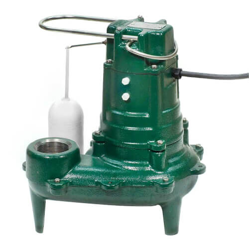 Model D267 Waste-Mate Automatic Cast Iron Sewage Pump - 230 V, 1/2 HP