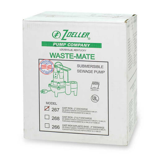 Model BE267 Waste-Mate Cast Iron Sewage Pump w/ Variable Level Float Switch - 230 V 5 Model BE267 Waste-Mate Cast Iron Sewage Pump w/ Variable Level Float Switch - 230 V