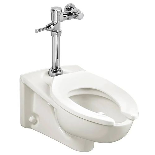 Afwall Millennium Wall-Hung Toilet System w/ Manual Piston Flush Valve, 1.28 gpf/4.8 Lpf (White)