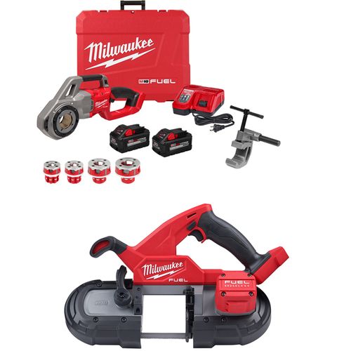 M18 Fuel Package Compact Pipe Threader & M18 FUEL Compact Band Saw (Bare Tool Only)