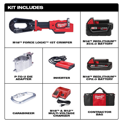 M18 FORCE LOGIC 15T Crimper Kit