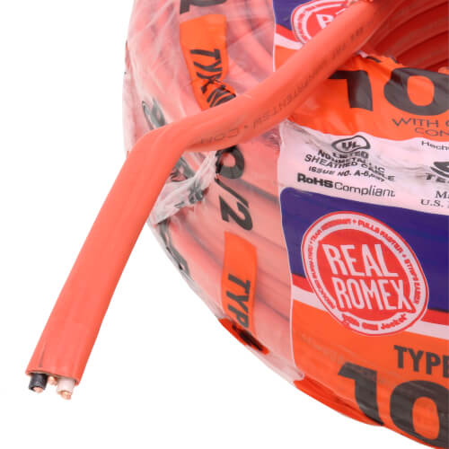 10-2 Orange Romex® SIMpull Type NM-B Cable, w/ Ground (250' Coil)