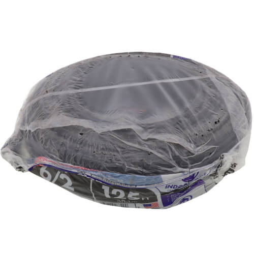 6-2 Black RomexÂ® SIMpull Type NM-B Cable, w/ Ground (125' Coil)