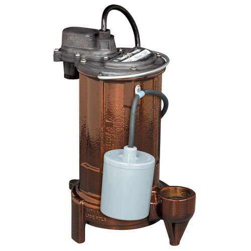 3/4 HP Automatic Effluent Pump w/ Wide-Angle Float Switch - 115v, 35 ft Cord