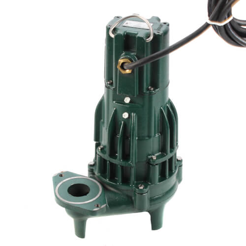 Model N292 High Head Waste-Mate Non-Automatic Cast Iron Sewage Pump - 115 V, 1/2 HP (Single Seal)