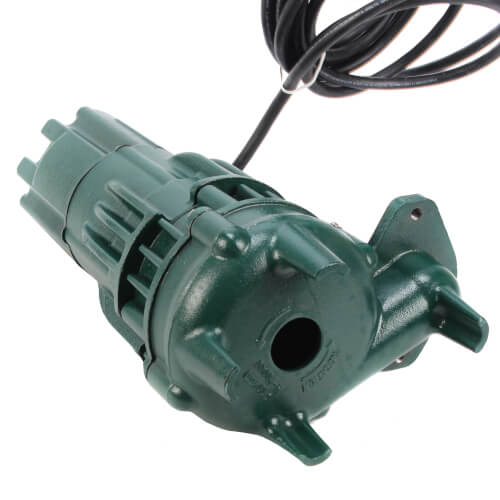 Model N292 High Head Waste-Mate Non-Automatic Cast Iron Sewage Pump - 115 V, 1/2 HP (Single Seal)