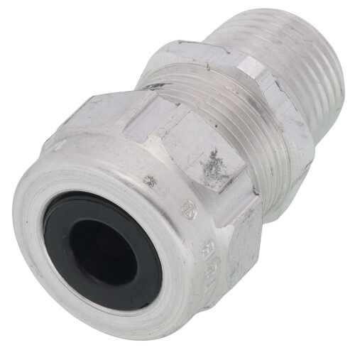 1/2" MNPT Aluminum Ranger Liquid Tight Cord Straight Connector, .125" to .375" Cord Dia. Range
