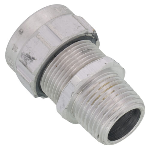 1/2" MNPT Aluminum Ranger Liquid Tight Cord Straight Connector, .125" to .375" Cord Dia. Range