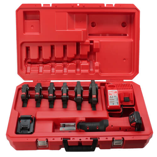 M18 Force Logic Copper Press Tool Kit with 1/2" to 2" Jaws & One Key 6 M18 Force Logic Copper Press Tool Kit with 1/2" to 2" Jaws & One Key