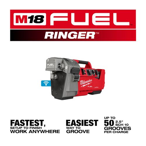 M18 FUEL RINGER Roll Groover for 1-1/4" - 4" Sch 10/40, 6" Sch 10 2 M18 FUEL RINGER Roll Groover for 1-1/4" - 4" Sch 10/40, 6" Sch 10