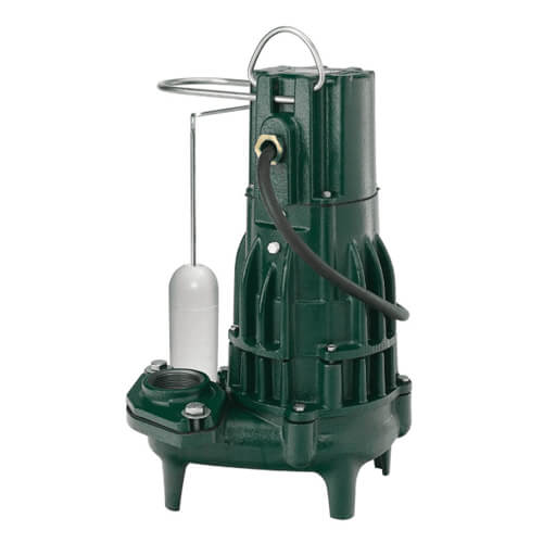Model D293 High Head Waste-Mate Automatic Cast Iron Sewage Pump - 230 V, 1 HP (Single Seal)