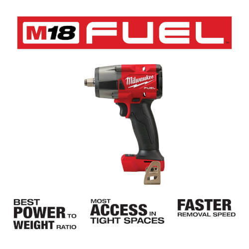 M18 Fuel 1/2" Mid-Torque Impact Wrench w/ Friction Ring (Bare Tool Only)