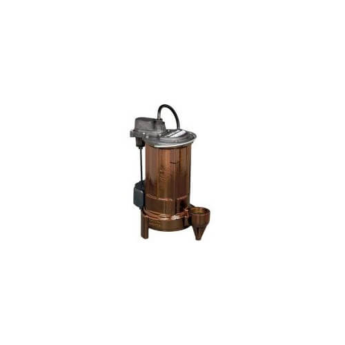 3/4 HP Automatic Effluent Pump w/ Vertical Magnetic Float Switch - 115v, 10 ft Cord
