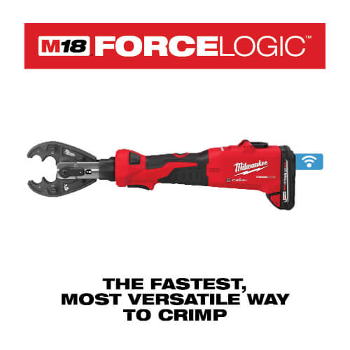M18 FORCE LOGIC 6T Linear Utility Crimper Kit w/ O-D3 Jaw