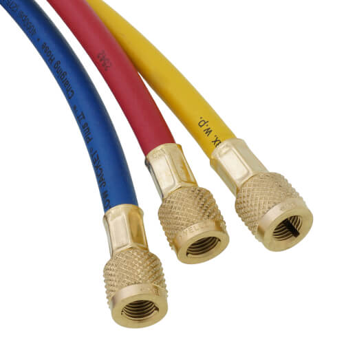 Plus II 1/4" Hose with Compact Ball Valve, 72" Length (Pack of 3)