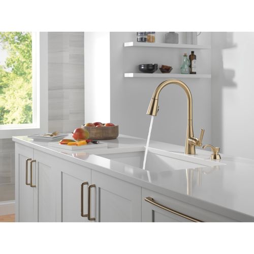 Boyd Single Handle Pull-Down Kitchen Faucet w/ Soap Dispenser and ShieldSpray (Champagne Bronze), 19893Z-CZSD-DST 4 Boyd Single Handle Pull-Down Kitchen Faucet w/ Soap Dispenser and ShieldSpray (Champagne Bronze), 19893Z-CZSD-DST