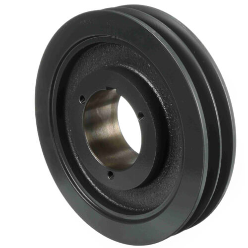 2 Groove Cast Iron Split Taper Sheave, 5V Belt, 8.5" OD