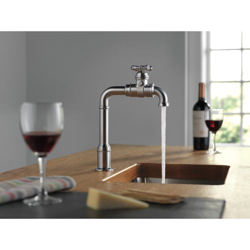 Broderick True Bar Kitchen Faucet, 1.5 GPM (Arctic Stainless), 1990LFC-AR