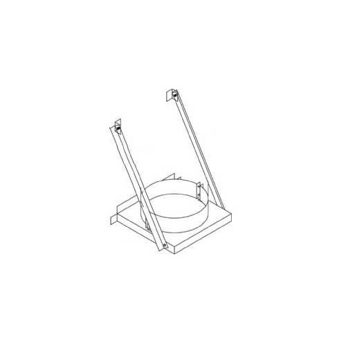 4" Z-Vent Double Wall Base Support (6" OD)