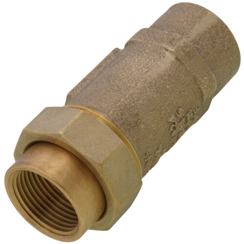 1" x 1" Wilkins 700XL Dual Check Valve, Union FNPT x FNPT (Lead Free)