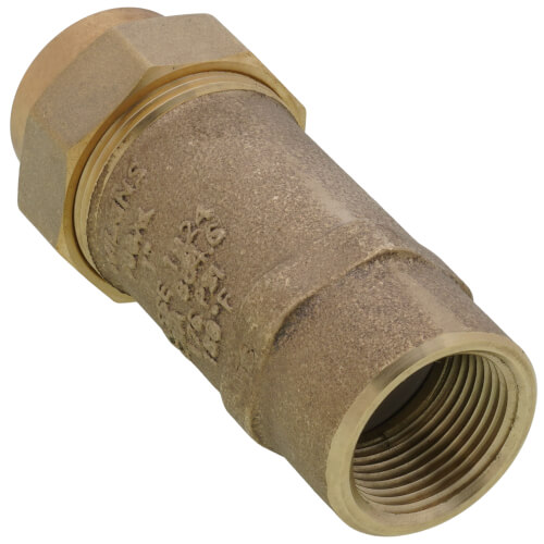 1" x 1" Wilkins 700XL Dual Check Valve, Union FNPT x FNPT (Lead Free)
