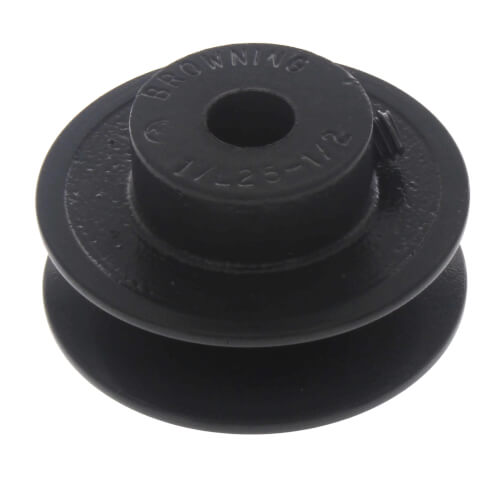 1 Groove Cast Iron Variable Pitch Sheave w/ 1/2" Bore, 2-1/2" OD