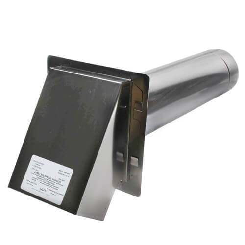 4" Z-Vent Termination Hood w/ Damper
