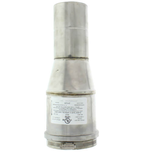 3" to 4" Eccentric Increaser Stainless Steel Venting