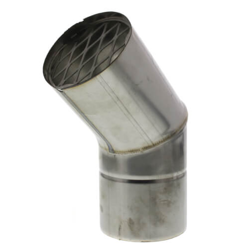 3" Z-Vent Horizontal Termination Elbow (45°)