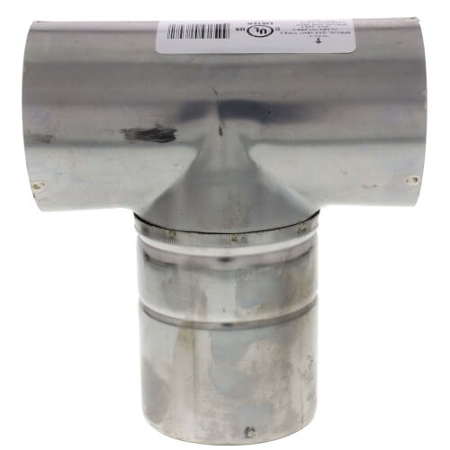 3" Z-Vent Horizontal Termination Tee