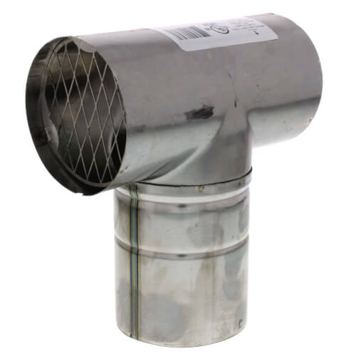 3" Z-Vent Horizontal Termination Tee