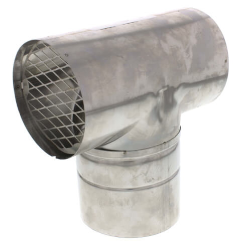 4" Z-Vent Horizontal Termination Tee