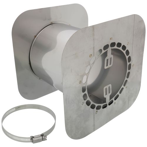 4" Z-Vent Adjustable Wall Thimble (10" x 10") (Adjust from 7" to 13")