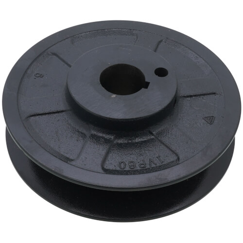 1 Groove Cast Iron Variable Pitch Sheave w/ 1-1/8" Bore, 6" OD